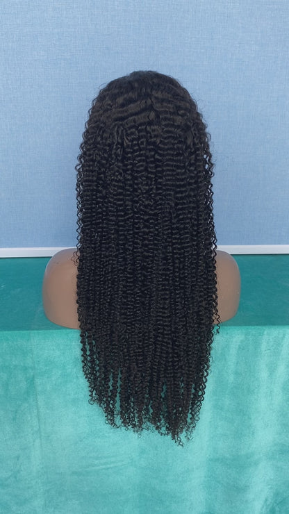 HD Lace Frontal Wig | KinKy Curly 100% Human Hair | Natural Black