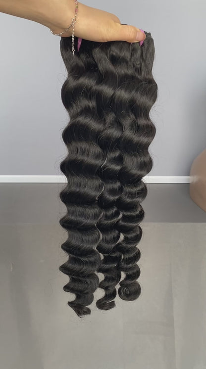 Loose Deep Wave 100% Human Hair Bundles (Raw & Virgin Available）