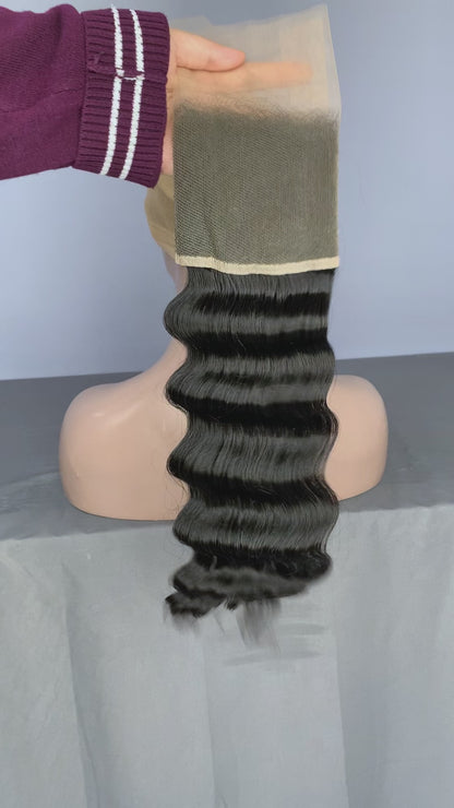 Cambodian Wave Virgin Hair Frontal & Closure | Perfect Match for Bundles