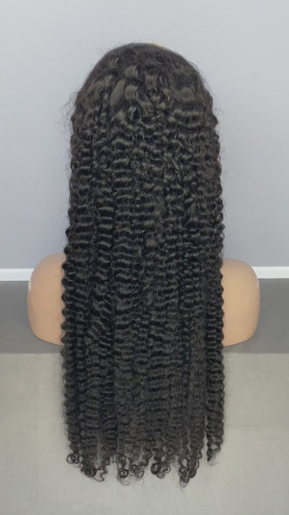 Deep Curly HD Lace Frontal Wig | 100% Human Hair | Pre-Plucked