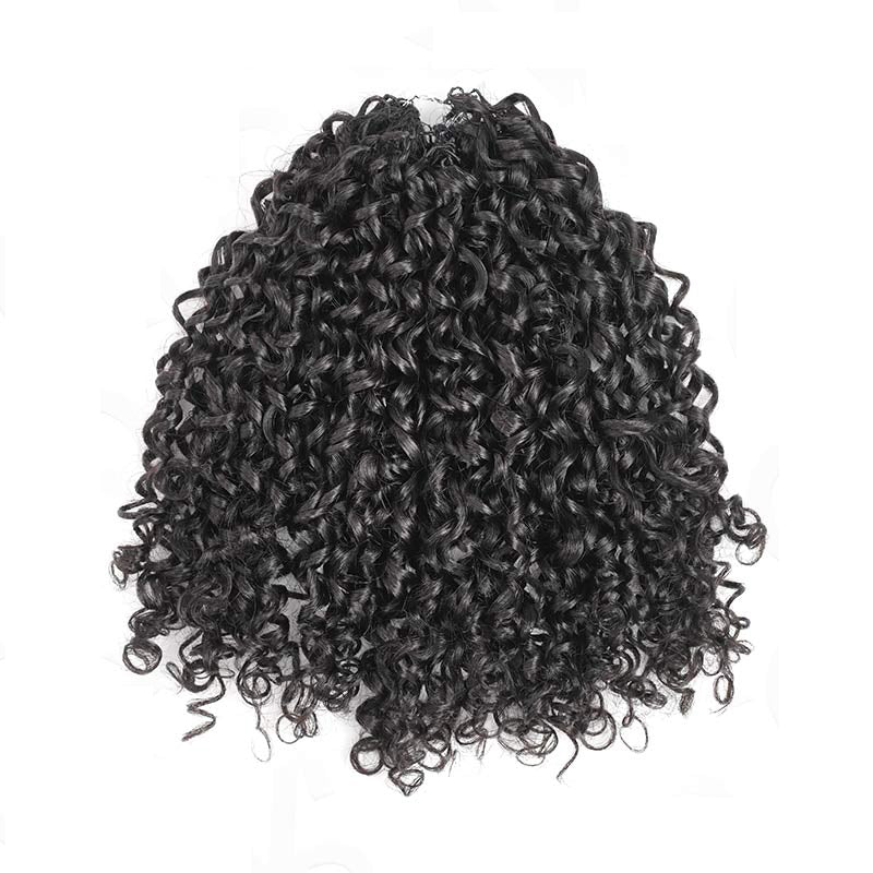 Pixie Curly Crochet Hair Pre-Separated Feather Soft Knotless Human Hair Extensions