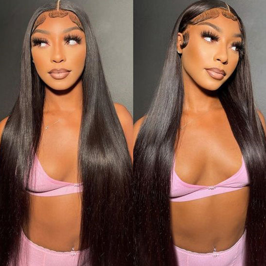 13x4 Transparent Lace Straight Wig Natural Hairline 180%