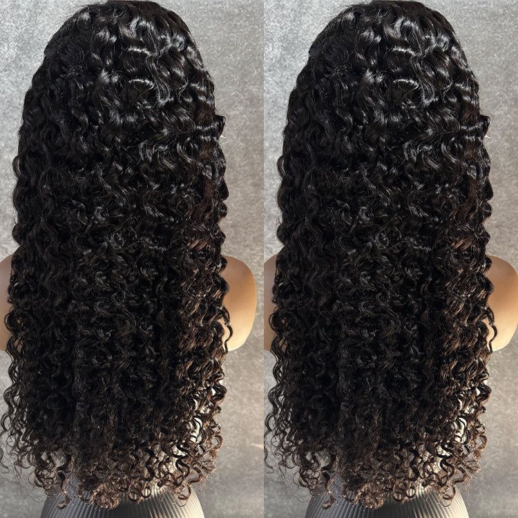13x4 Transparent Lace Natural Wave Wig Natural Hairline 180%