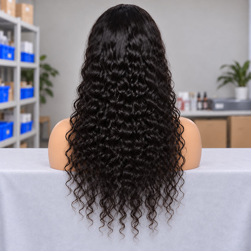 Water Wave Wig | Transparent Lace Frontal | Natural Hairline 180%