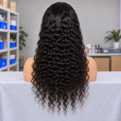 Water Wave Wig | Transparent Lace Frontal | Natural Hairline 180%