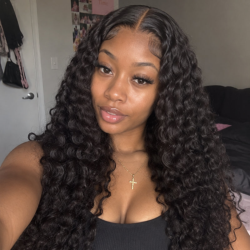 Water Wave K-Tip Human Hair Extensions | 100g/Pack | Full Head 2–3 Packs
