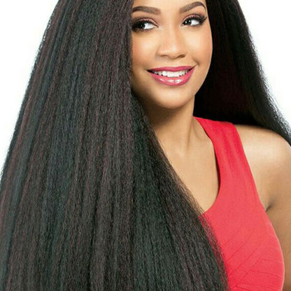 13x4 Transparent Lace Yaki Straight Wig Natural Hairline 180%