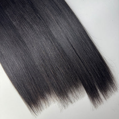 13x4 Transparent Lace Yaki Straight Wig Natural Hairline 180%